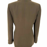Tahari Women's Army Green Size 6 Collared Blazer