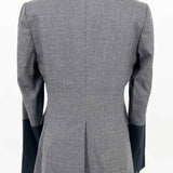 rag & bone Timeless Women's Gray Navy Size S Wool Blend Color Block Blazer