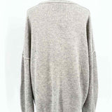 BROCHU WALKER Women's Gray Size M Crew Wool Cashmere Blend Knit Sweater