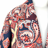 Chico's Women's Multi-Color Size 12 Paisley Coat