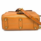 Dooney & Bourke All Weather Essex Vintage Caramel Flap Pebbled Leather Crossbody