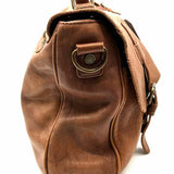 Rawlings Camel Flap Buckle Leather Messenger Bag