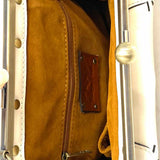 Patricia Nash Cream Kisslock Leather Crossbody