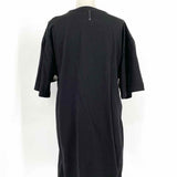 ALLSAINTS Naenia Women's Black Size L Shirt Cotton Cinched Dress