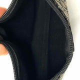 Coach Y2K Vintage Black Gray Zip Signature Wristlet