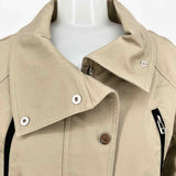 VERONICA BEARD Women's Beige Size 4 Utility Cotton Blend Jacket