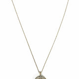Heirloom 73 925 Sterling Silver Pendant 24.5" Filigree Marcasite Necklace