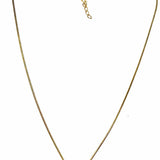 Estate 925 Sterling Gold Tone Pendant 18" Square Amethyst Necklace