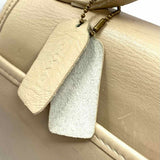 Coach Manor Cream Top Handle Turnlock Leather Satchel