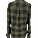 Dixxon Flannel Company Women's Green Black Size M Button Down Long Sleeve