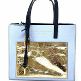 Marc Jacobs Periwinkle Gold Mini Color Block Tote