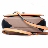 LOUIS VUITTON 2016 LockMe II BB Leather Beige Taupe Flap Turnlock Crossbody