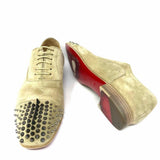 Christian Louboutin Gregossic Men's Beige Shoe Size 39.5/6.5 Rockstud Loafers