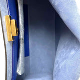 Fendi 2026 Peekaboo Way Dove Beige Blue Top Handle Made in Italy Satchel