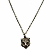 Gucci 925 Sterling Silver Pendant 21.5" Tiger Necklace