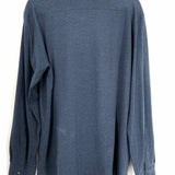 Emanuel Berg Men's Navy Size XL Button Down Long Sleeve Shirt