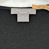 Ann Taylor Women's Black Size M Scoop Neck Cashmere Sleeveless