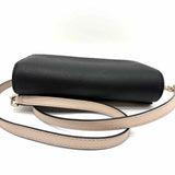 Kate Spade Cameron St Shreya Beige Black Saffiano Leather Wallet on Chain