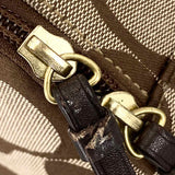 Coach Canvas Beige Rolling Signature Suitcase