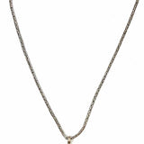 artisan .925 Sterling Silver Red Pendant 24" Byzanite Chain Garnet Necklace