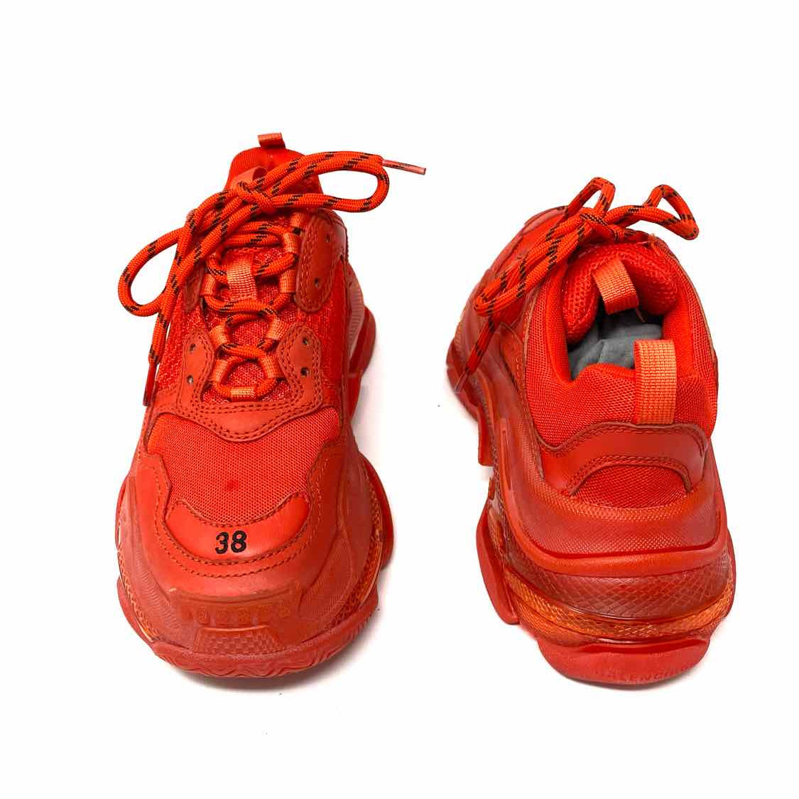 BALENCIAGA Women's Red Size 8 Chunky Sneakers