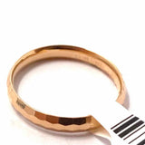 EternaGold size 6 14K Rose Gold Hammered Ring