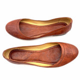FRYE Carson Women's Brown Size 9 Round Toe Weathered Flats