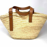 LOEWE Medium Basket Wicker Beige Woven Tote