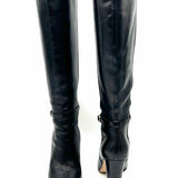 L.K.Bennett Brooklyn Women's Black Size 38/8 Block Heel Leather Boots