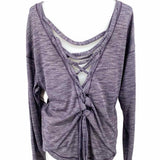 Lululemon Women's Purple Size S Lace-up heather Long Sleeve