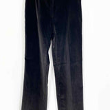 ST. JOHN COUTURE Women's Black Size 4 High Rise Velvet Wide Leg Pants