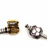 PANDORA 925 Sterling Charm Bracelet w/ Charms