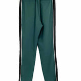Kittenish Pantalones rectos de color verde/negro para mujer, talla XS
