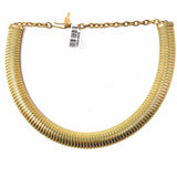 SARAH COVENTRY Omega Vintage Metal Gold Tone Stretch Necklace