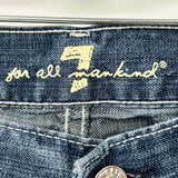 7 for all mankind Women's Blue Size 26/2 Wide Leg Jeans