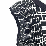 Diane Von Furstenberg Aviva Black White Size M Sleeveless Reversible Dress