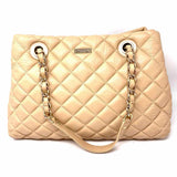 Kate Spade Gold Coast Maryanne Beige Quilted Leather Tote