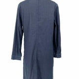 Vince Women's Dark Blue Size 4/s Long Sleeve Denim Mini Dress
