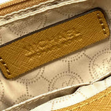 Michael by Michael Kors Beige Flap Snake Print Leather Crossbody