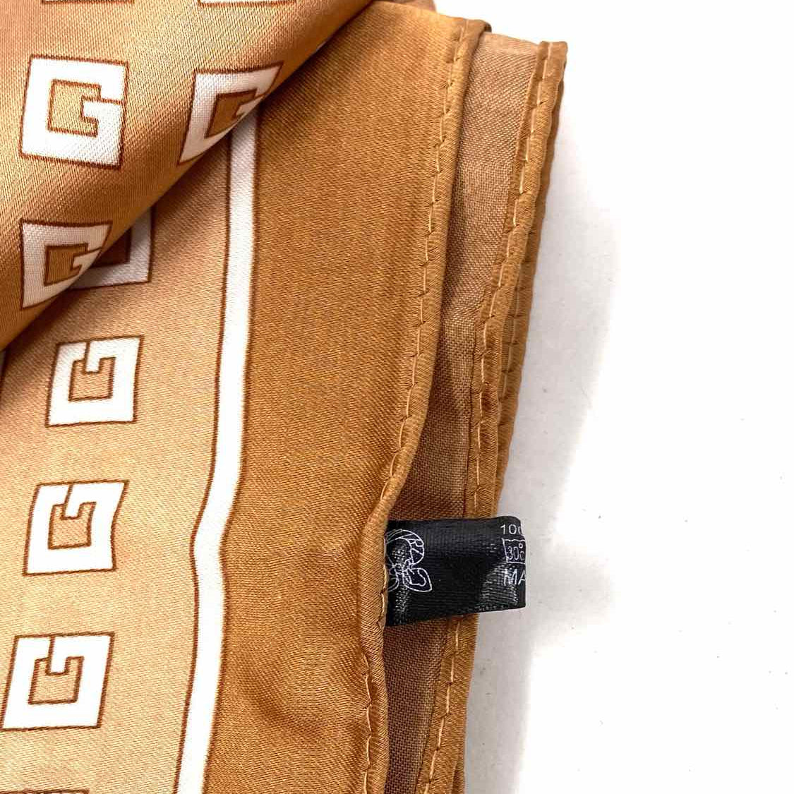 Brown Square 26" Geometric Scarf