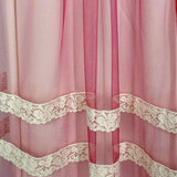 Burberry Women's Pink Size S Maxi Tulle Lace Layered Skirt