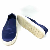 Vince Women's Navy Size 7.5 Slip on Satin Sneakers