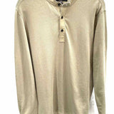 rag & bone Men's Light Green Size M 1/4 Button Long Sleeve