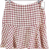 maeve Women's Multi-Color Size 2 Fit & Flare Tweed Houndstooth Skirt