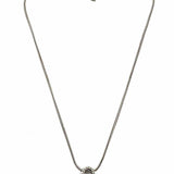 Brighton Silver tone Pendant 18" Purse Necklace