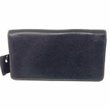 dunhill Travel Agenda Leather Black Rectangle Zip Around Wallet