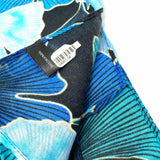 Blue Gold 70" Ginko Leaf Scarf