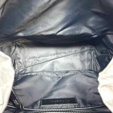 Burberry Medium Logo Print Backpack Nylon Black Flap BackPack