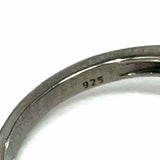 Estate size 5.5 925 Sterling Silver Oval Halo Green Gem Ring