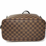 LOUIS VUITTON 2016 Neverfull MM Pink Interior Brown Damier Ebene Tote